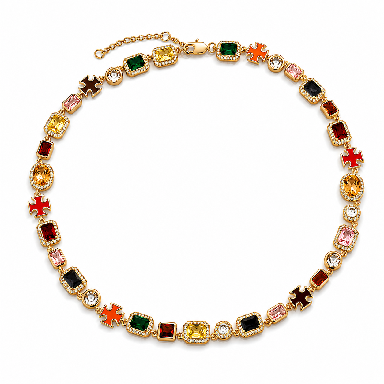 Le Frémet™ Mosaic Gemstone Necklace