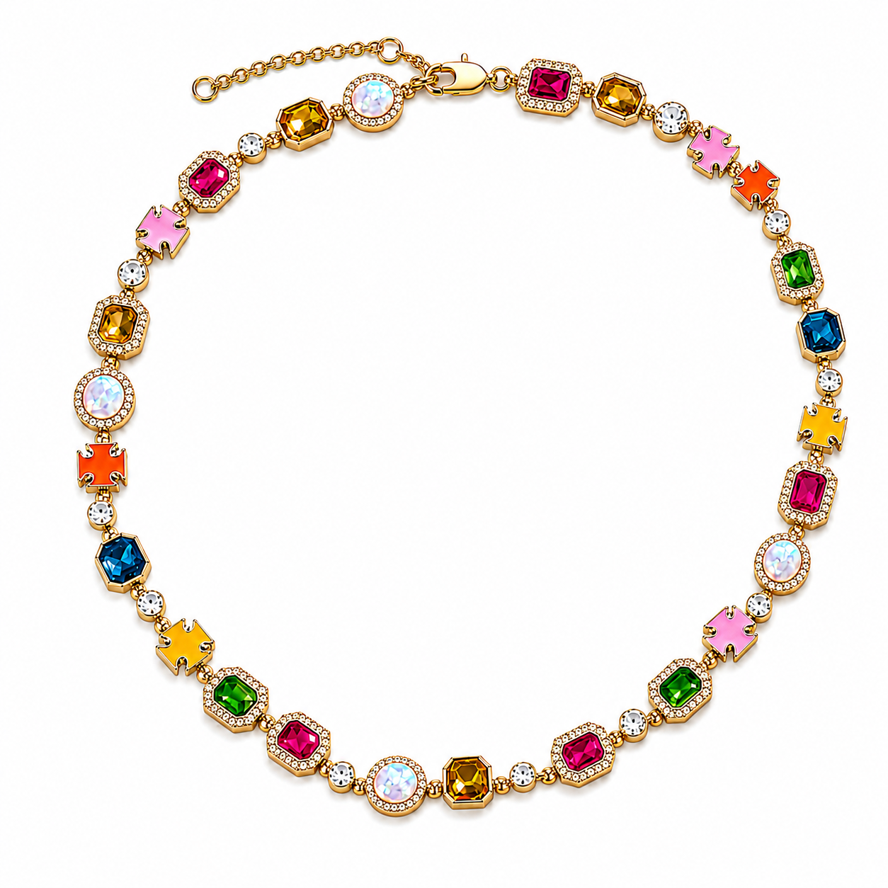 Le Fremét™ Mosaic Gemstone Necklace