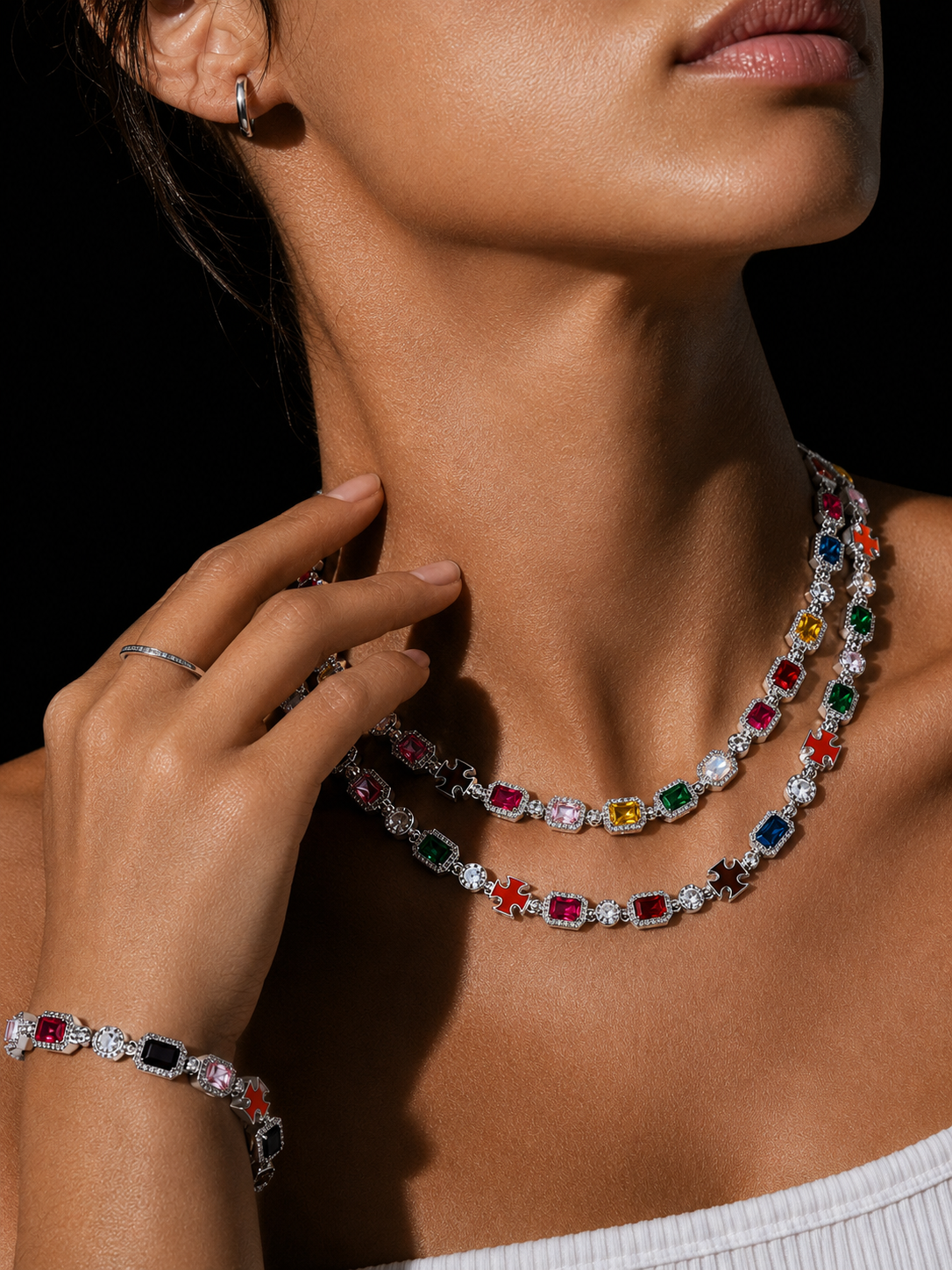 Le Fremét™ Mosaic Gemstone Necklace