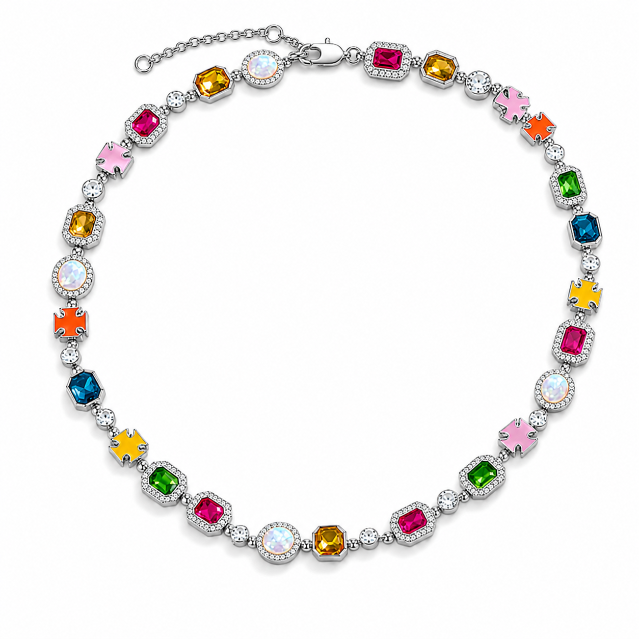 Le Frémet™ Mosaic Gemstone Necklace