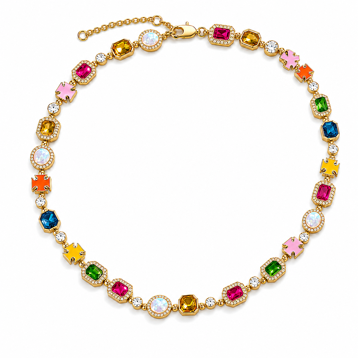 Le Frémet™ Mosaic Gemstone Necklace
