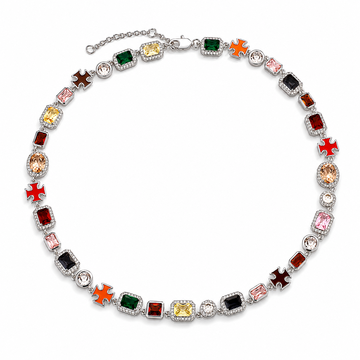 Le Fremét™ Mosaic Gemstone Necklace