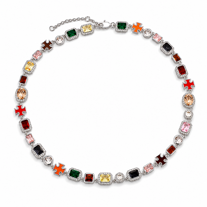 Le Frémet™ Mosaic Gemstone Necklace