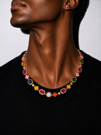 Le Fremét™ Mosaic Gemstone Necklace